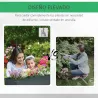 Huerto Urbano Elevado en Jardín Terraza Jardinera Elevada Rectangular Mesa de Cultivo para Plantas Verduras y Fl... - Ogal.Es