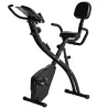Bicicleta Estática Plegable 3 en 1 con Respaldo y 8 Niveles Resistencia Magnética, Bicicleta Estática en Casa Aj... - Ogal.Es