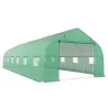 Invernadero de Exterior Invernadero de Túnel 8x3x2 m Invernadero de Jardín con 12 Ventanas y Puerta Enrollable p... - Ogal.Es