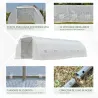 Invernadero de Exterior Invernadero de Túnel 8x3x2 m Invernadero de Jardín con 12 Ventanas y Puerta Enrollable p... - Ogal.Es