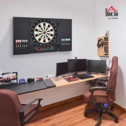 Diana Electrónica Digital hasta 8 Jugadores con 12 Dardos y 30 Puntas con Pantalla LED Puertas 27 Juegos Distint... - Ogal.Es