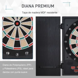 Diana Electrónica Digital hasta 8 Jugadores con 12 Dardos y 30 Puntas con Pantalla LED Puertas 27 Juegos Distint... - Ogal.Es