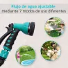 Enrollador de Manguera para Jardín 10+1 m con Boquilla de 7 Funciones, Carrete de Manguera de Jardín de Pared, G... - Ogal.Es