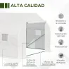 Invernadero Tipo Caseta de Jardín o Terraza 6x3x2 m para Cultivo de Plantas y Semillas Color Blanco - Ogal.Es