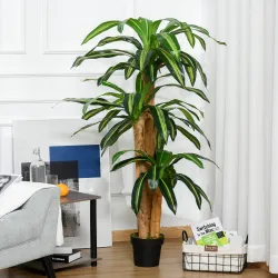 Dracaena Artificial con 66 Hojas Musgo Planta Artificial para Decoración Jardín Balcón Oficina Salón Ø20x160 cm ... - Ogal.Es