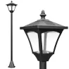 Farola Solar Exterior Luz Solar Exterior Jardín Lámpara de Pie con Apagado Automático IP44 para Exteriores Patio... - Ogal.Es