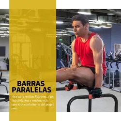 Barras Paralelas Training Soporte con Mango Extra Ancho para Flexiones Inclinadas Musculación Calistenia Dips 63... - Ogal.Es