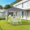 Carpa Plegable 2,4x2,4 m, Pop-up, Cenador Pabellón de Jardín, Altura Ajustable con Bolsa de Transporte, Anti-UV,... - Ogal.Es