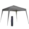Carpa Plegable 2,4x2,4 m, Pop-up, Cenador Pabellón de Jardín, Altura Ajustable con Bolsa de Transporte, Anti-UV,... - Ogal.Es