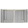 4 Paneles Laterales 3,5x2 m para Carpa de Jardín Tela Mosquitera para Cenador Gazebo con Cremalleras y Anillas N... - Ogal.Es