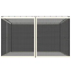 4 Paneles Laterales 3,4x2 cm para Carpa de Jardín Tela Mosquitera para Cenador Gazebo con Cremalleras y Anillas ... - Ogal.Es