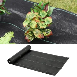 Malla Antihierbas 2x50 m Malla Antimaleza Malla Geotextil contra Malas Hierbas y Malezas 100 g/m² para Jardín Negro - Ogal.Es