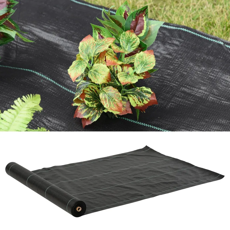 Malla Antihierbas Malla Geotextil 1x50 m Malla de Jardín contra Malas Hierbas 100 g/m² Rollo de Malla Antimaleza... - Ogal.Es