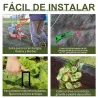 Malla Antihierbas Malla Geotextil 1x50 m Malla de Jardín contra Malas Hierbas 100 g/m² Rollo de Malla Antimaleza... - Ogal.Es