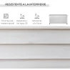 Baúl de Almacenaje Exterior 284L Arcón de Jardín de Madera Impermeable con Tapa Abrible y Diseño Persiana 127x56... - Ogal.Es
