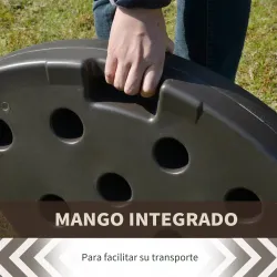 Base para Sombrilla en 4 Partes Rellenable de Arena y Agua Desmontable para Jardín Patio al Aire Libre 100x100x1... - Ogal.Es