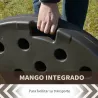 Base para Sombrilla en 4 Partes Rellenable de Arena y Agua Desmontable para Jardín Patio al Aire Libre 100x100x1... - Ogal.Es