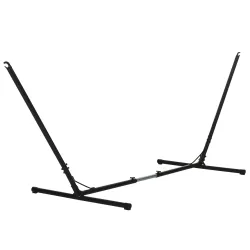 Soporte para Hamaca de Jardín Ajustable en Longitud 313-388x109x116 cm Estructura de Metal para Interiores y Ext... - Ogal.Es