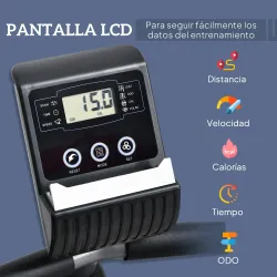 Bicicleta Estática con Respaldo, 8 Niveles Resistencia Magnética, Bicicleta Estática para Casa, con Volante, Asi... - Ogal.Es