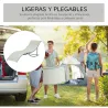 2 Tumbonas Plegables en Forma de S Ergonómica con Marco de Aluminio Texteline para Piscina Patio Jardín Terraza ... - Ogal.Es
