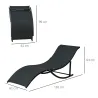 2 Tumbonas Plegables de Aluminio en Forma de S Ergonómica con Tela Texteline para Piscina Patio Jardín Terraza 1... - Ogal.Es