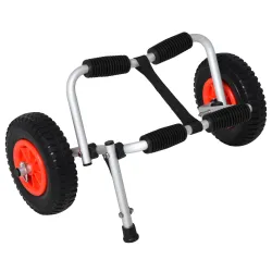 Carro de Transporte Plegable para Kayak Carga 75 kg Aluminio Ajuste Universal con Ruedas para Canoa Embarcación ... - Ogal.Es