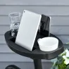 Soporte para Silla Colgante 190 cm Sostén para Columpio con Mesita Lateral Carga Máx. 120 kg Estructura de Metal... - Ogal.Es