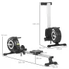 Máquina de Remo Plegable con Resistencia Ajustable Volante de 4kg y Monitor LCD Carga 120kg 185x58x57 cm Negro y... - Ogal.Es