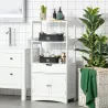 Armario de Baño con 3 Estantes Cajón y 2 Puertas Mueble de Almacenamiento de Suelo Moderno para Cocina Dormitori... - Ogal.Es