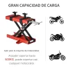 Plataforma Elevadora para Motocicletas Carga Máxima 500 kg con Altura Ajustable de 19-53 cm Soporte de Moto para... - Ogal.Es