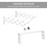Tendedero de Pared Extensible de 63,5 cm Tendedero de Ropa de Metal con 5 Barras para Interior y Exterior Baño B... - Ogal.Es