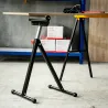Soporte de Rodillo Plegable y Ajustable en Altura de 68-110 cm con Manivela de Bloqueo Carga Máx. 60kg / 90kg Ca... - Ogal.Es