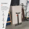 Soporte de Rodillo Plegable y Ajustable en Altura de 68-110 cm con Manivela de Bloqueo Carga Máx. 60kg / 90kg Ca... - Ogal.Es