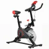 Bicicleta Estática Ciclo Indoor con Pantalla LCD Pulsómetro Sillín y Manillar Ajustables en Altura Volante de In... - Ogal.Es