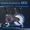 Bicicleta Estática Ciclo Indoor con Pantalla LCD Pulsómetro Sillín y Manillar Ajustables en Altura Volante de In... - Ogal.Es