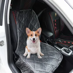 Funda de Asiento Delantero de Coche para Perro Mascota Protector Antideslizante con Ancla y Correa Envolvente pa... - Ogal.Es
