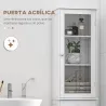 Armario de Baño Alto, Armario de Almacenaje Delgado, con Estantes Ajustables, Cajón, para Espacios Pequeños, Mod... - Ogal.Es