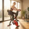 Bicicleta Estática Plegable 3 en 1 con Respaldo y 8 Niveles Resistencia Magnética, Bicicleta Estática para Casa ... - Ogal.Es