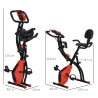 Bicicleta Estática Plegable 3 en 1 con Respaldo y 8 Niveles Resistencia Magnética, Bicicleta Estática para Casa ... - Ogal.Es