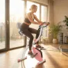 Bicicleta Estática Plegable 3 en 1 con Respaldo y 8 Niveles Resistencia Magnética, Bicicleta Estática en Casa Aj... - Ogal.Es
