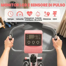 Bicicleta Estática Plegable 3 en 1 con Respaldo y 8 Niveles Resistencia Magnética, Bicicleta Estática en Casa Aj... - Ogal.Es