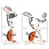 Bicicleta Estatica Plegable 3 en 1 con Respaldo y 8 Niveles Resistencia Magnética Bicicleta Estatica en Casa Aju... - Ogal.Es
