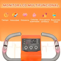 Bicicleta Estatica Plegable 3 en 1 con Respaldo y 8 Niveles Resistencia Magnética Bicicleta Estatica en Casa Aju... - Ogal.Es