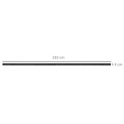 6FT/183cm Herraje para Puerta Corredera Kit de Puerta Corrediza de Madera con Guía de Suelo Riel de Acero al Car... - Ogal.Es