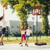 Canasta de Baloncesto Ajustable de 205-261 cm Aro de Baloncesto Portátil con Soporte de Acero Base Rellenable y ... - Ogal.Es