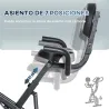 Bicicleta Estática Plegable Resistencia Magnética Ajustable de 8 Niveles con Sensor de Pulso Pantalla LCD Sillín... - Ogal.Es