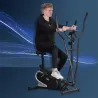 Bicicleta Elíptica con Resistencia Magnética Ajustable de 8 Niveles Bicicleta de Fitness con Sillín Regulable Pa... - Ogal.Es