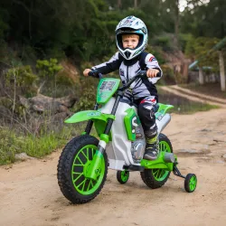 Moto Eléctrica para Niños de 3-6 Años 12V Moto de Juguete Infantil con 2 Ruedas de Equilibrio Velocidad 3-8 km/h... - Ogal.Es