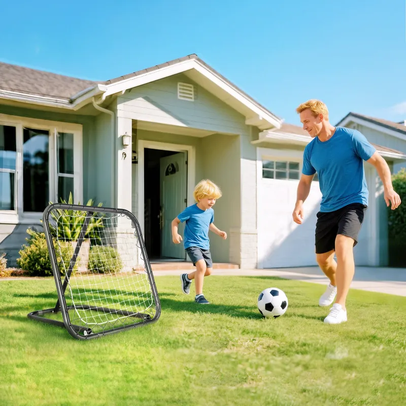 Red de Rebote Plegable Reboteador Ajustable en Ángulo de 5 Niveles para Entrenamiento de Fútbol Tenis Béisbol De... - Ogal.Es