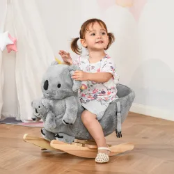Caballito Balancín Infantil en Forma de Koala con Títere para Bebés 18-36 Meses con Sonido Cinturón de Seguridad... - Ogal.Es